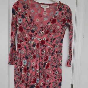 Jessica Simpson Pink Floral Blouse- Maternity